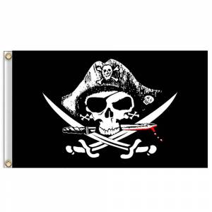Раскраска пиратский флаг #6 #440634