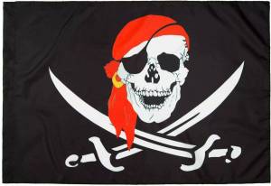 Раскраска пиратский флаг #13 #440641