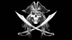 Раскраска пиратский флаг #24 #440652