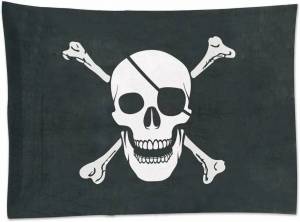 Раскраска пиратский флаг #25 #440653