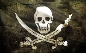 Раскраска пиратский флаг #29 #440657