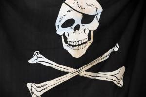 Раскраска пиратский флаг #30 #440658