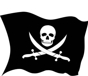 Раскраска пиратский флаг #33 #440661