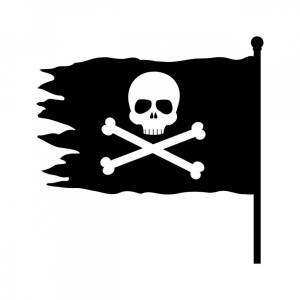 Раскраска пиратский флаг #36 #440664