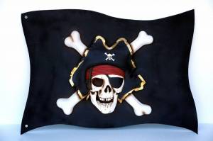 Раскраска пиратский флаг #37 #440665
