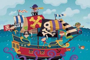 Раскраска пираты для детей #9 #440675