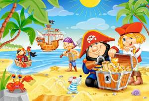 Раскраска пираты для детей #13 #440679