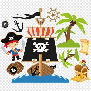 Раскраска пираты для детей #28 #440694