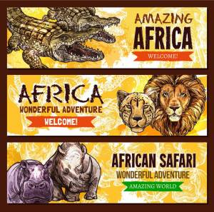Раскраска плакат африканское сафари #10 #441812