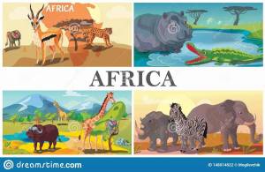 Раскраска плакат африканское сафари #11 #441813