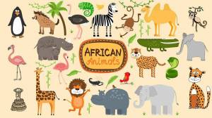 Раскраска плакат африканское сафари #14 #441816