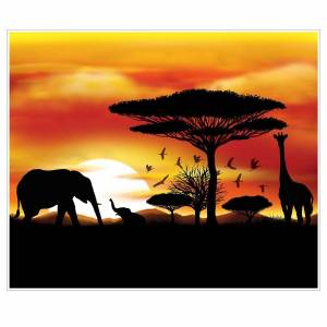 Раскраска плакат африканское сафари #24 #441826