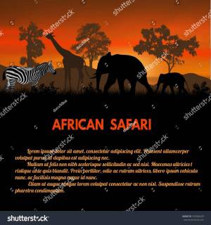Раскраска плакат африканское сафари #37 #441839