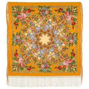 Раскраска платок павлопосадский для детей #15 #442517