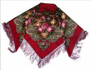 Раскраска платок павлопосадский для детей #18 #442520