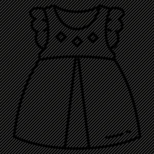 Раскраска платье для куклы для детей 2 3 лет #33 #442651