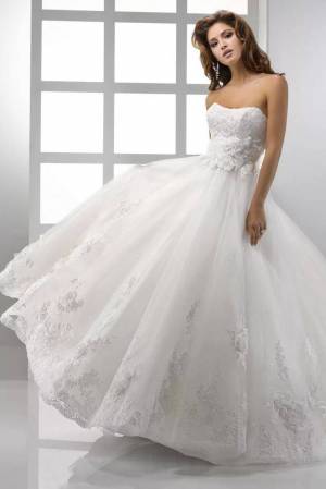 Раскраска платье свадебное #4 #442765