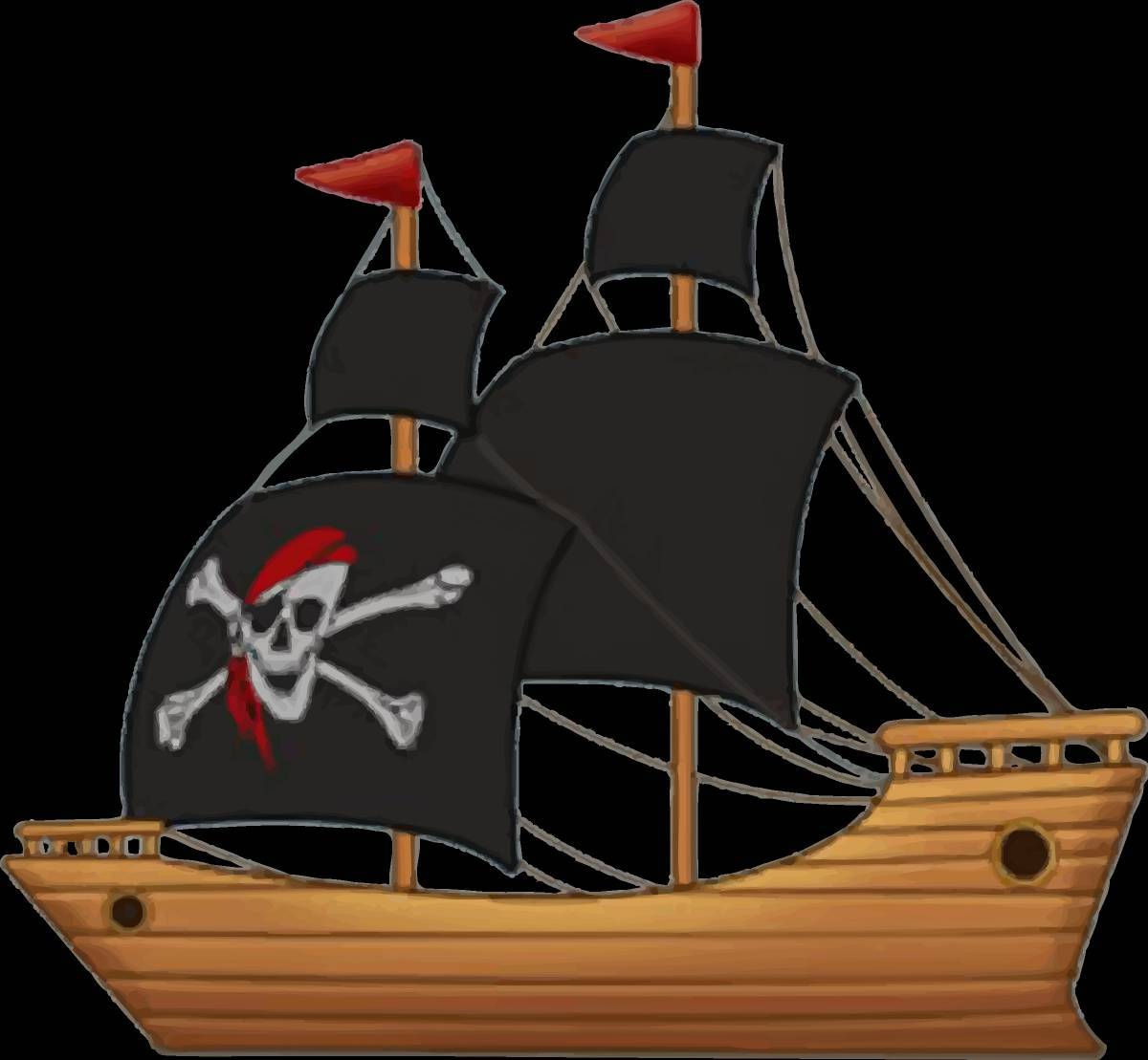 Пиратский корабль для детей #3