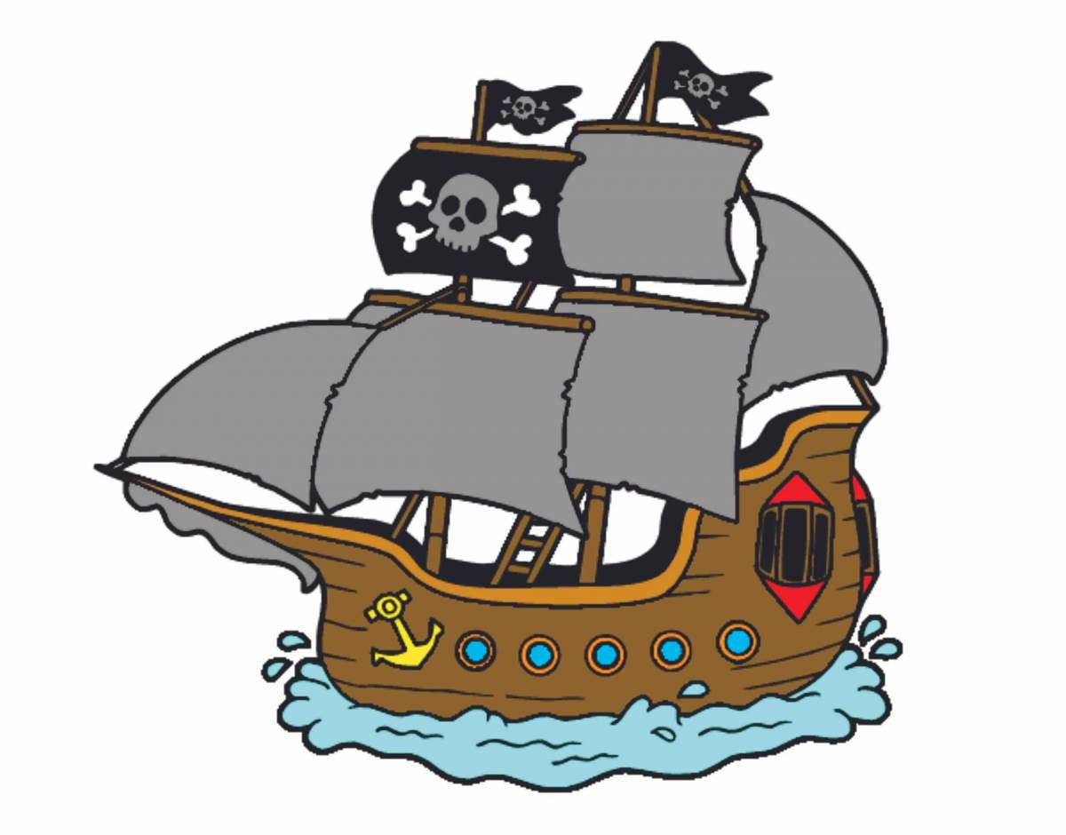 Пиратский корабль для детей #8