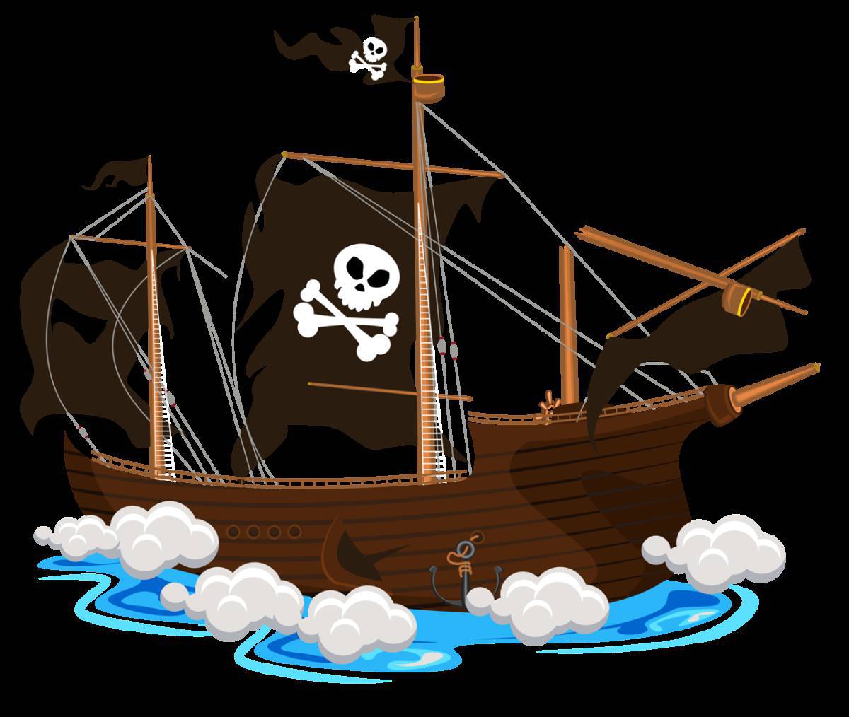 Пиратский корабль для детей #11