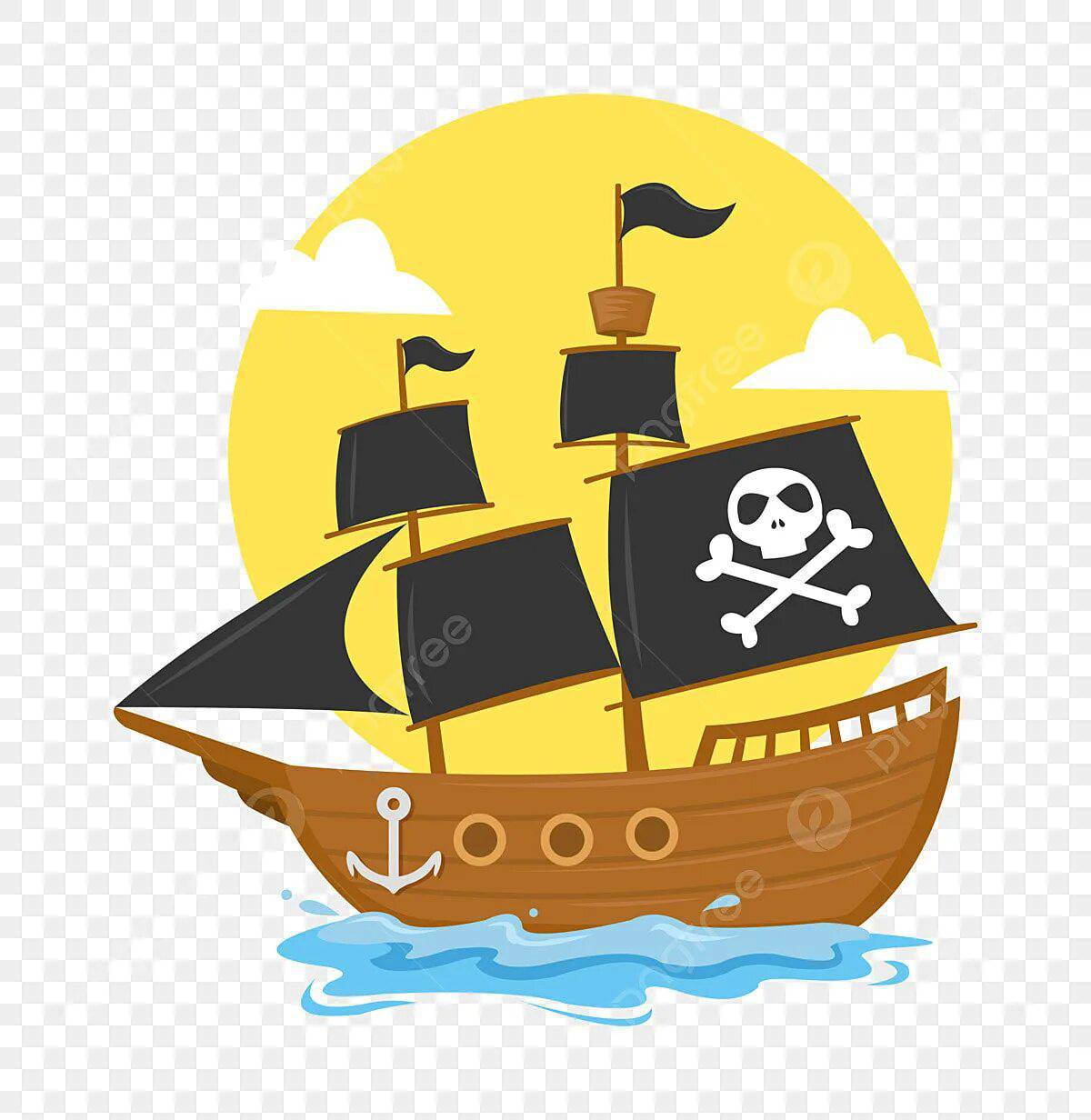 Пиратский корабль для детей #18