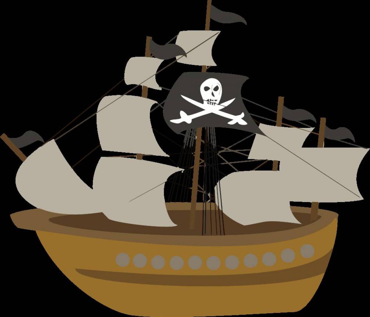 Пиратский корабль для детей #20