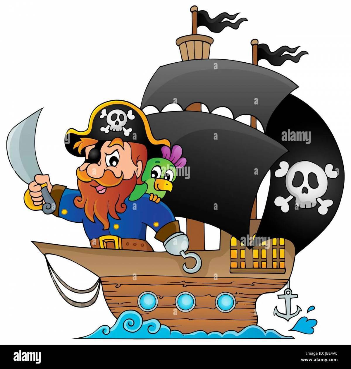 Пиратский корабль для детей #21
