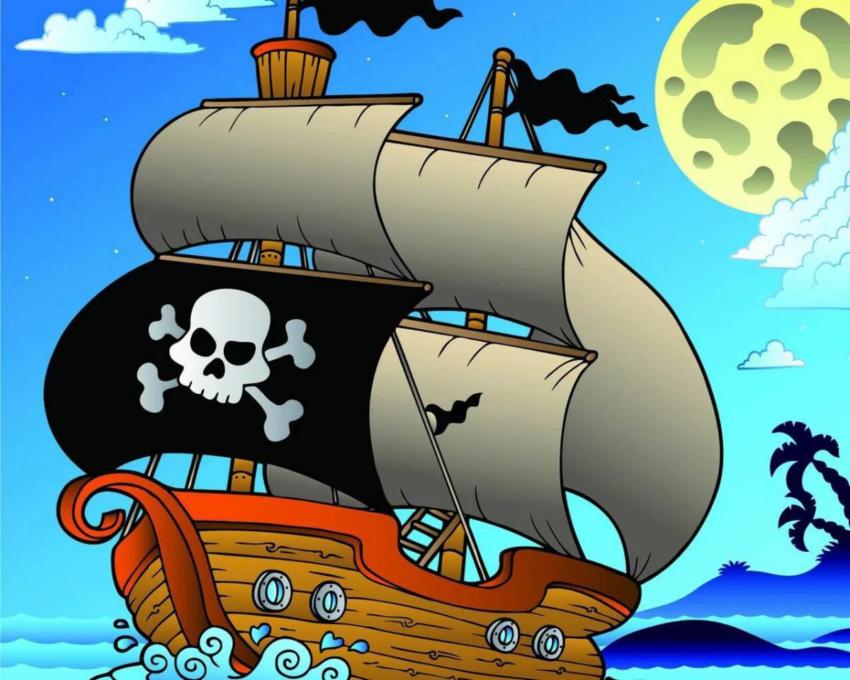 Пиратский корабль для детей #23