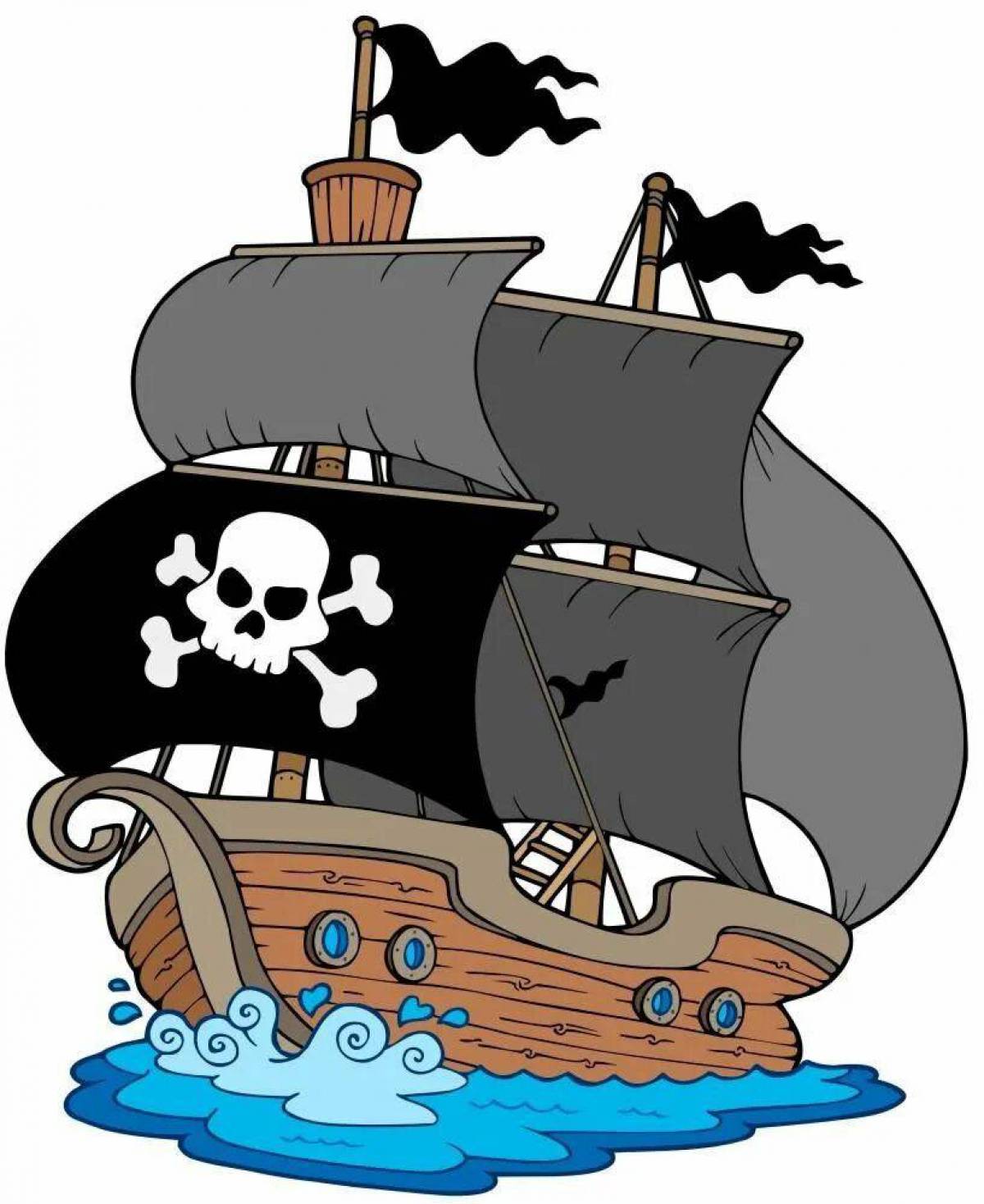 Пиратский корабль для детей #27