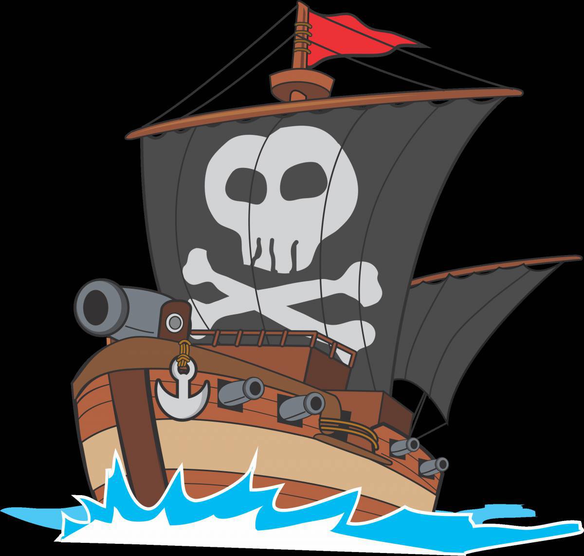 Пиратский корабль для детей #28