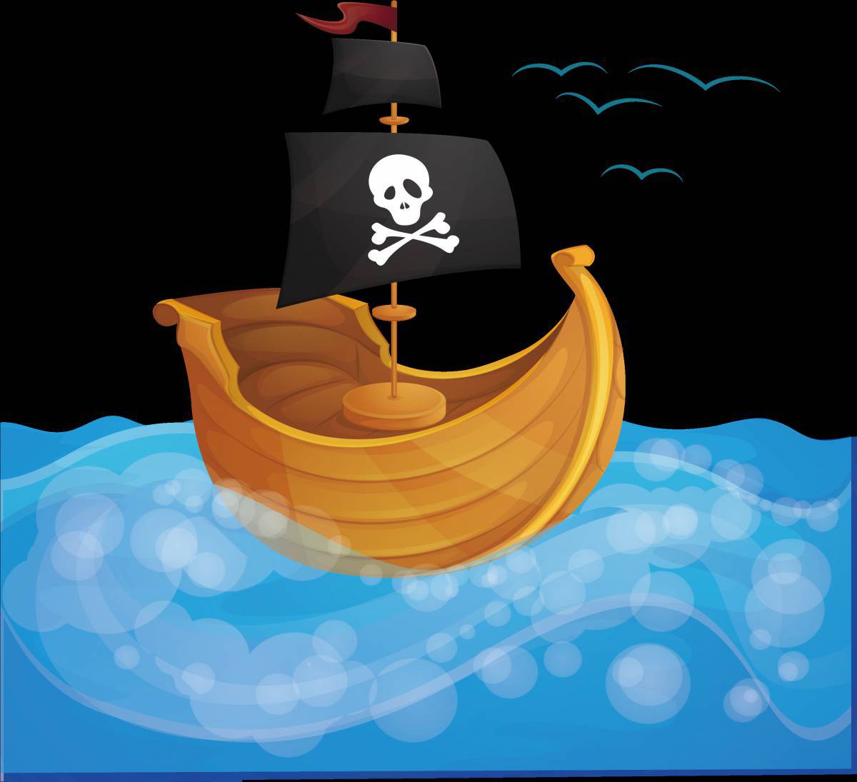 Пиратский корабль для детей #32
