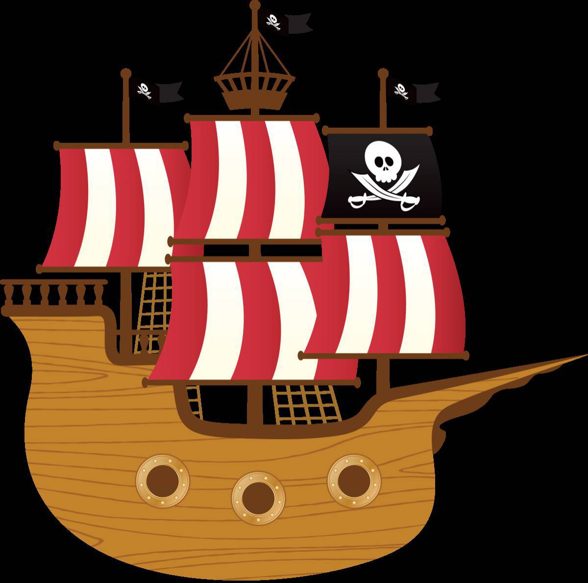 Пиратский корабль для детей #33