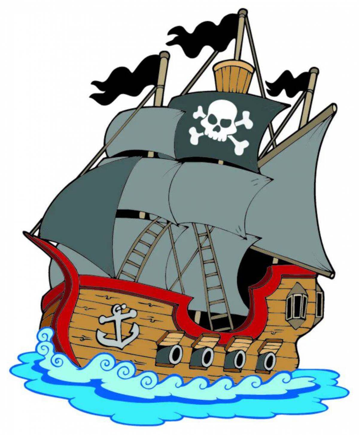 мультик пиратский корабль для детей | Дзен