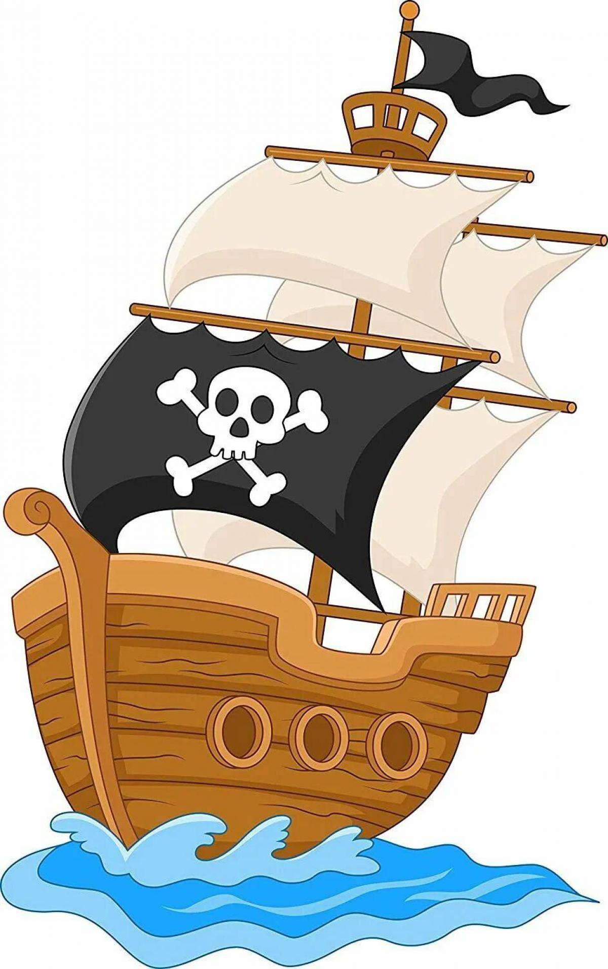 Пиратский корабль для детей #37