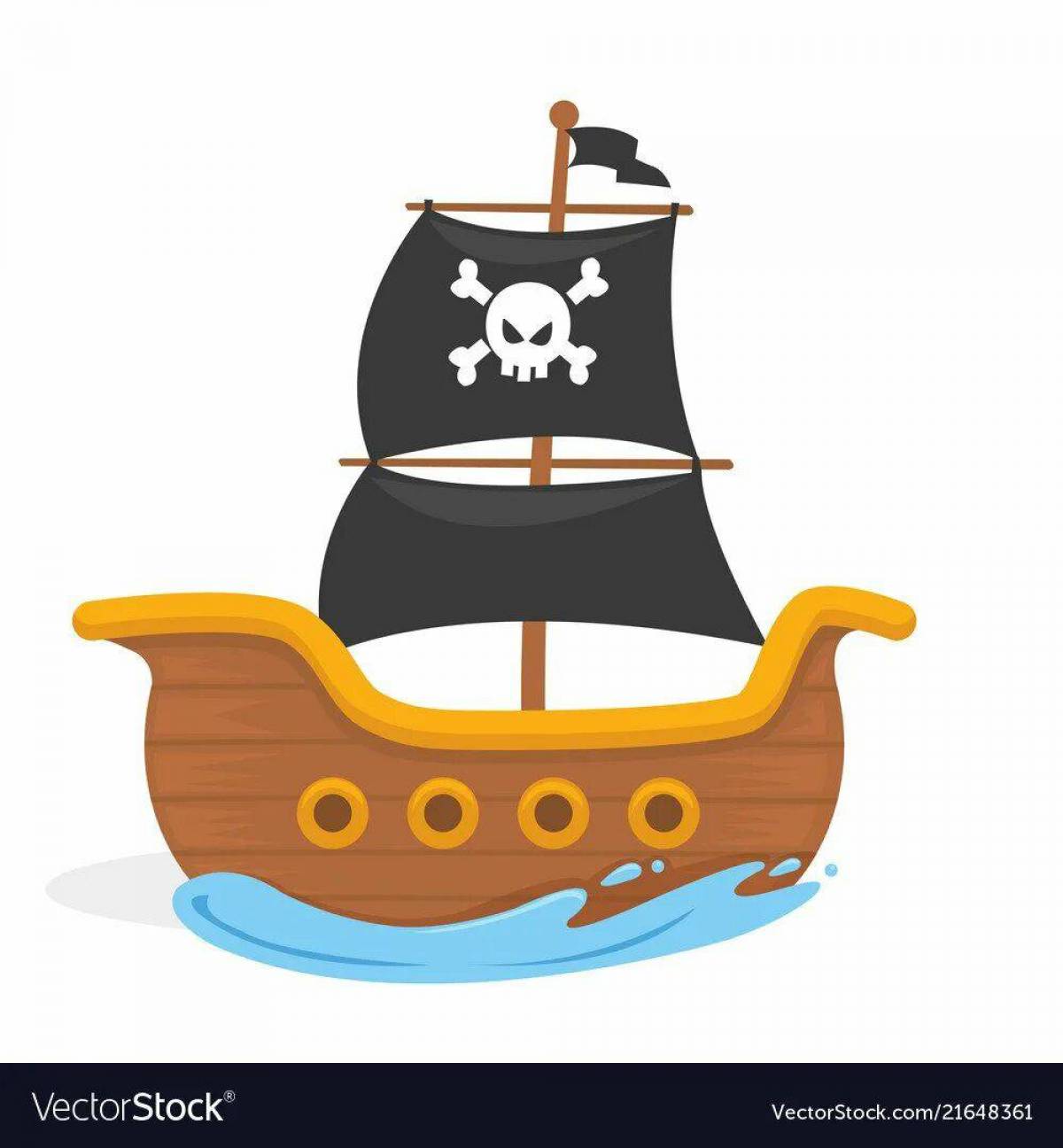 Пиратский корабль для детей #38