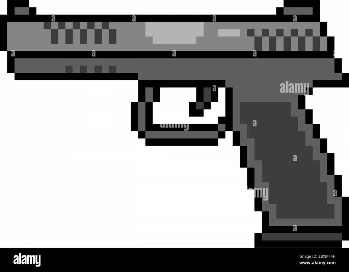 Пистолет майнкрафт #28