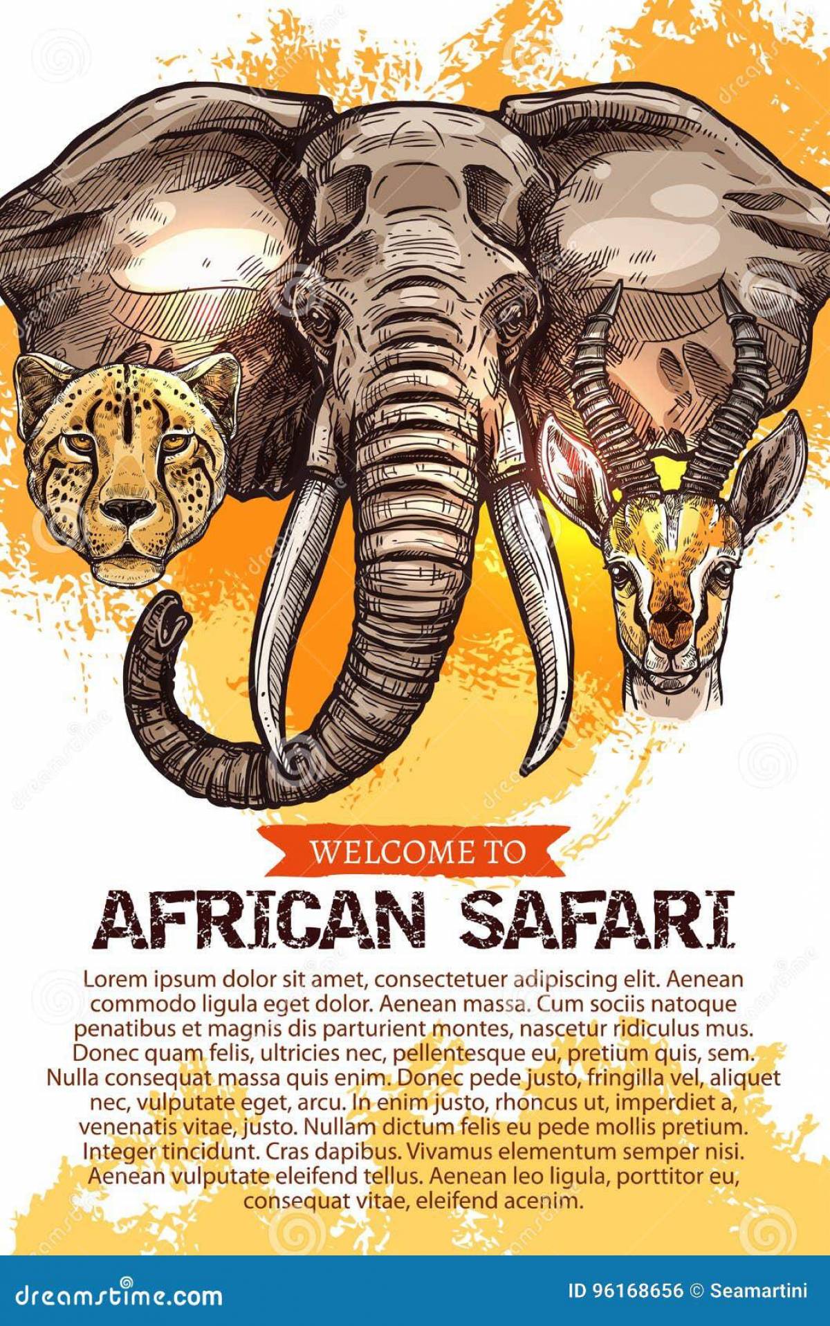 Плакат африканское сафари #6