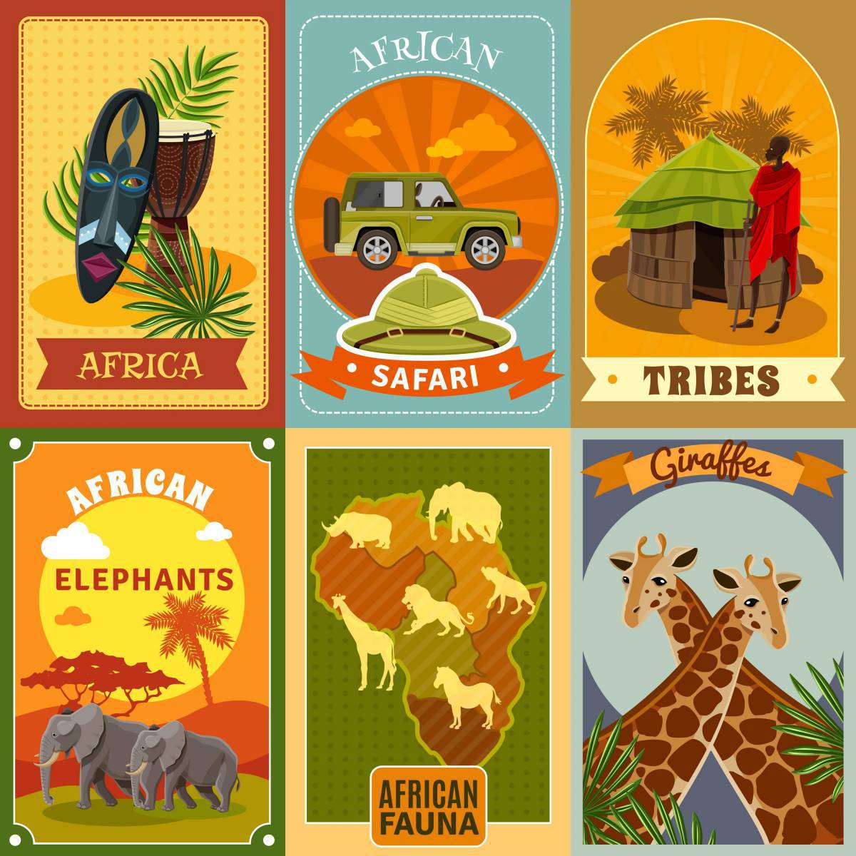 Плакат африканское сафари #8