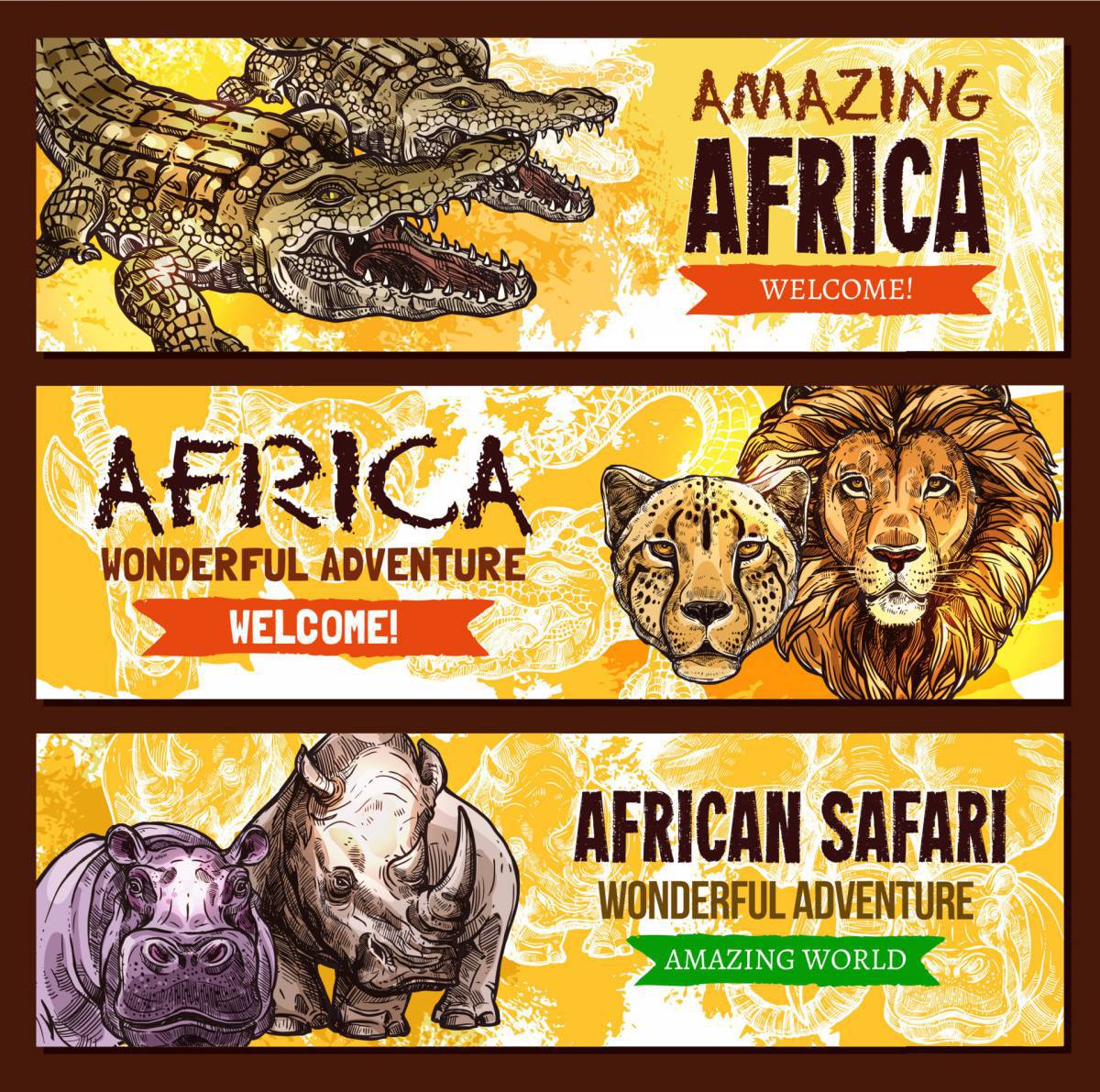 Плакат африканское сафари #10