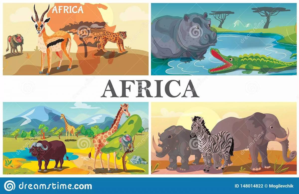 Плакат африканское сафари #11