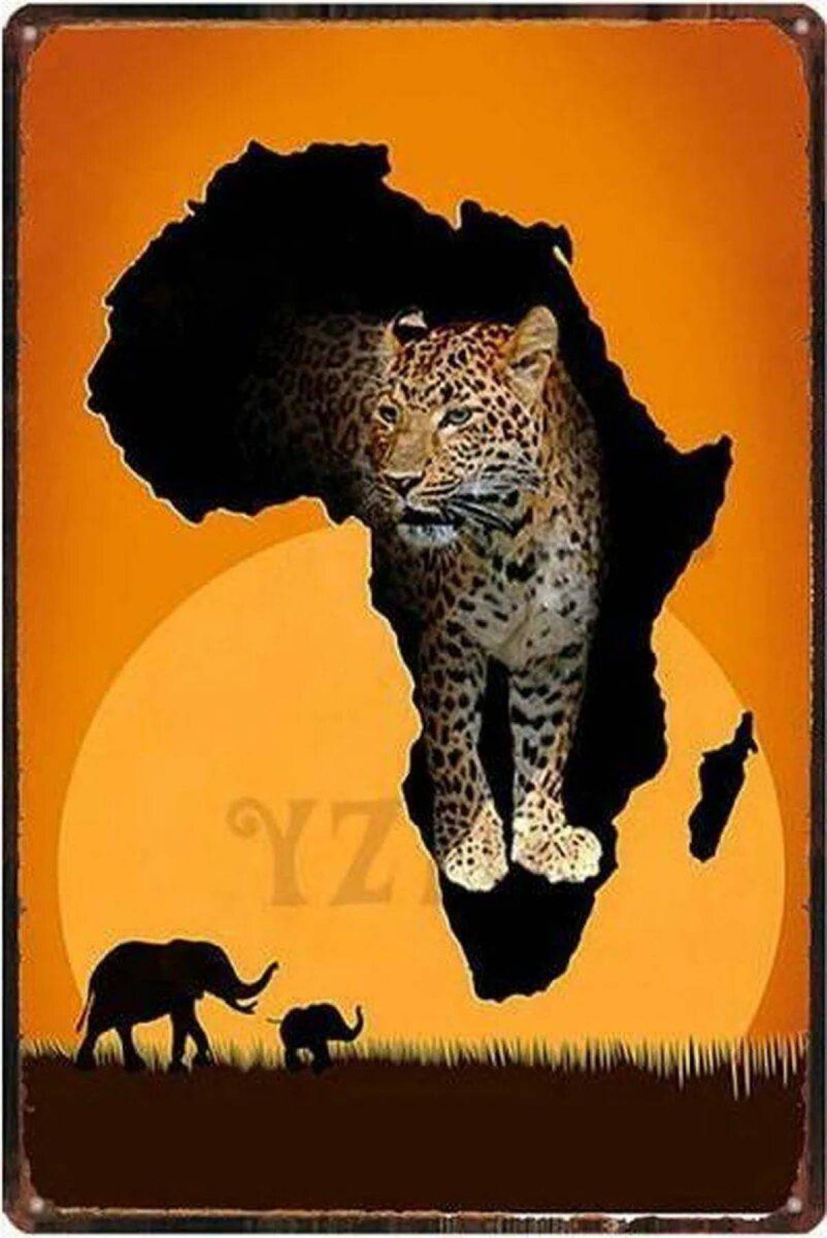 Плакат африканское сафари #20