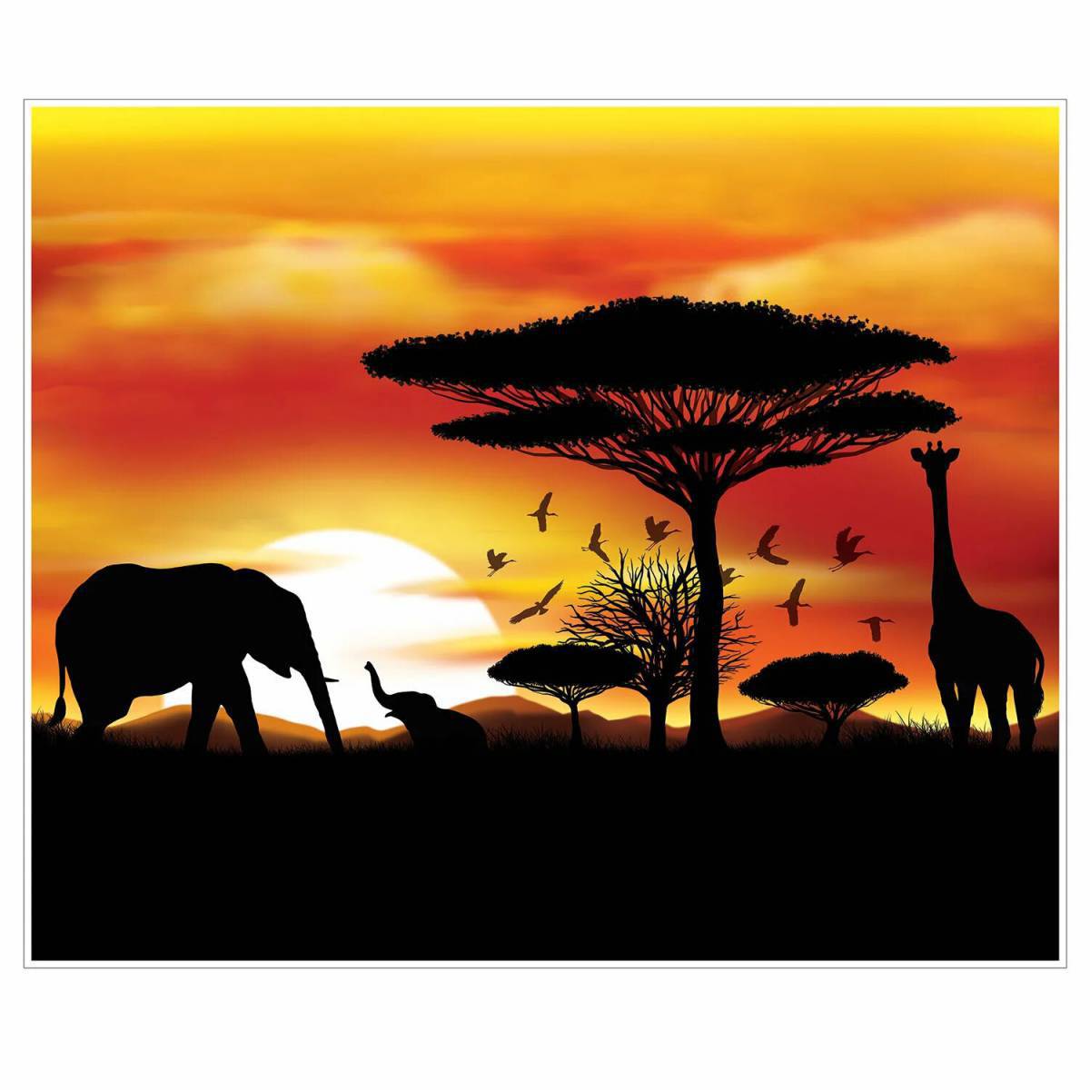 Плакат африканское сафари #24