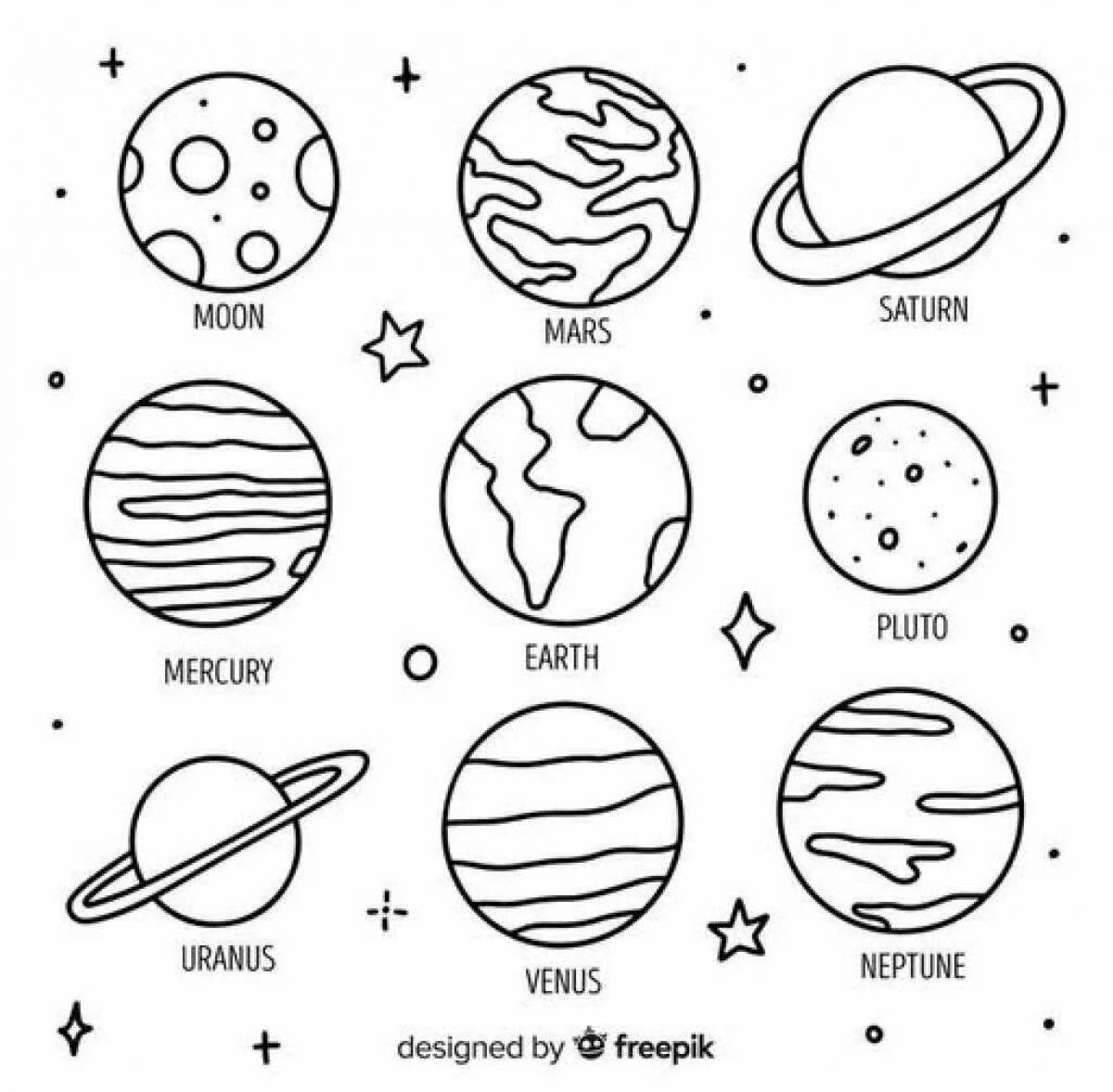 Рисунок легкий планета. Планета Меркурий раскраска. Планеты раскраска. Планеты раскраска для детей. Планеты для дошкольников.