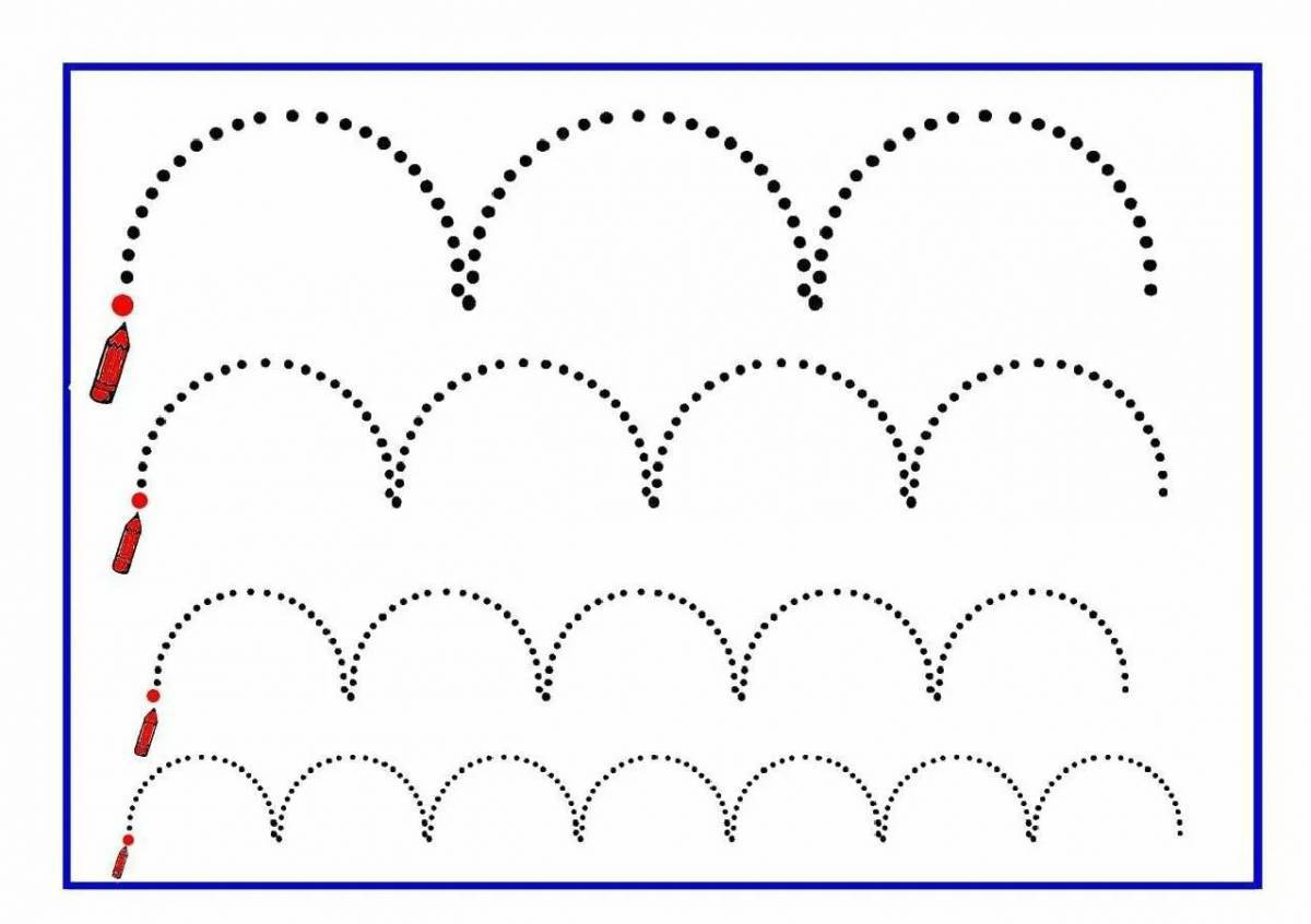 Рисуем линии для детей 3 лет картинки