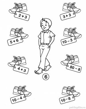 Раскраска по математике для дошкольников 6 7 лет #20 #444226
