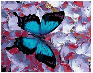 Раскраска по номерам бабочка #1 #444484