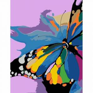 Раскраска по номерам бабочка #3 #444486