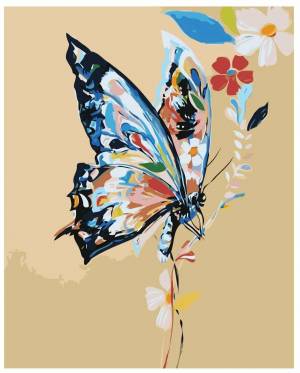 Раскраска по номерам бабочка #13 #444496