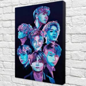 Раскраска по номерам бтс #29 #444655