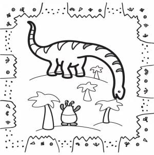 Раскраска по номерам динозавры #22 #444989